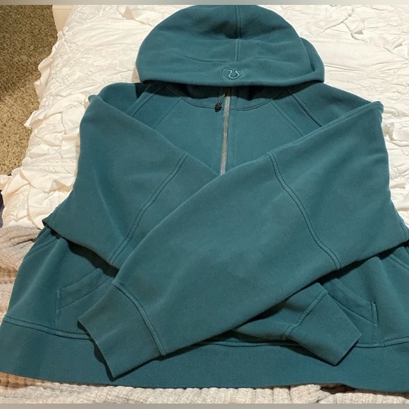 Lululemon Green Jasper OS Half Zip - Picture 2 of 5